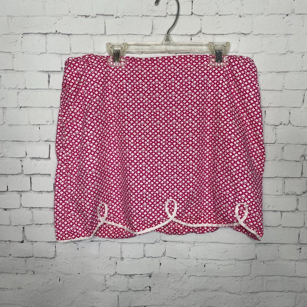 Women's Sydney Elizabeth Designer Golf Skort Pink Country Club 8 Small Medium